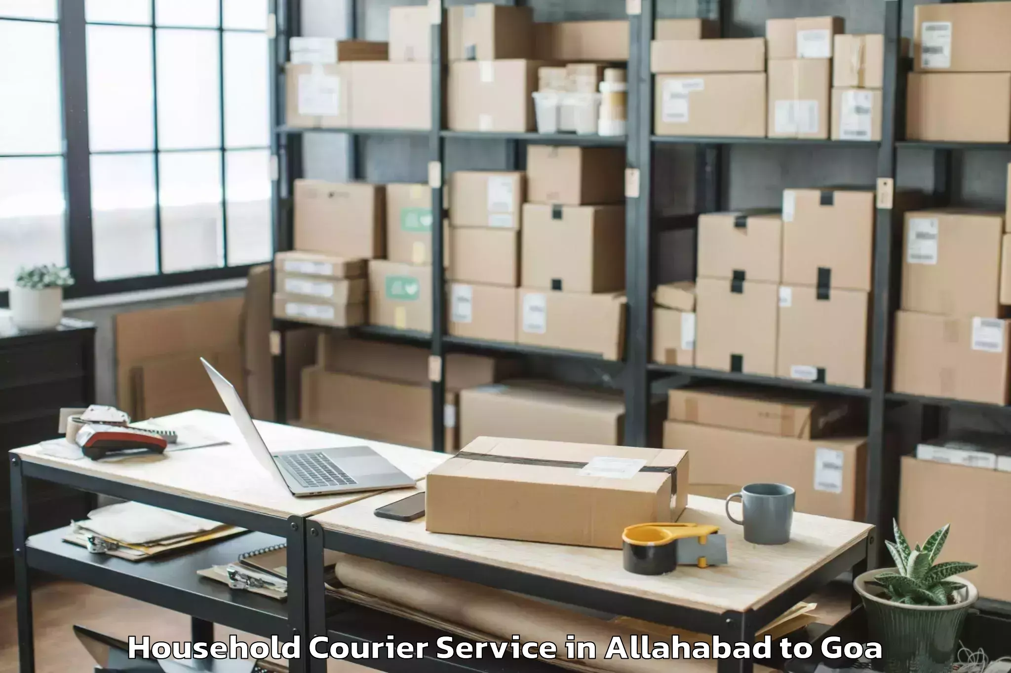 Hassle-Free Allahabad to Aldona Household Courier